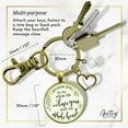 thumbnail image 5 of Mother-In-Law Gutsy Goodness Bronze Keychain I Promise To Love Him Gift Bride Wedding Jewelry, 5 of 8