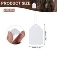thumbnail image 2 of Uxcell Price Tags with String Attached, 100Pcs White Gift Jewelry Tag for Labeling, 1.89 x 1.18Inch, 2 of 5