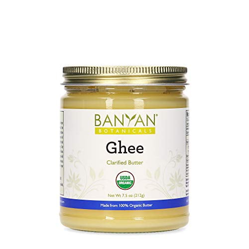 Banyan Botanicals Ghee - Certified Organic - From Grass Fed Cows - 7.5 oz - Gourmet Clarified Butter