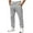 Gray, variant on Busydd Mens Sweatpants with Pockets Casual Solid Color Elastic Waist Joggers for Men Comfy Trendy Elastic Bottom Men's Pants S
