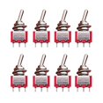 thumbnail image 2 of mxuteuk 8pcs MTS-103 3 Terminal 3 Position SPDT Mini Miniature Toggle Switch Car Dash Dashboard ON/Off/ON 5A 125V 2A 250V, 2 of 4