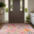 thumbnail image 5 of GUUCHA 8'x10'Area Rugs for Living Room Floral Print Rug Floor Carpet for Bedroom,Pink, 5 of 7