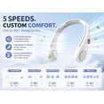 thumbnail image 5 of New Portable Neck Fan, Hands Free Bladeless Fan,5 Speeds USB Powered Desk Fan Rechargeable Headphone Design Wearable Personal Fan, 5 of 9