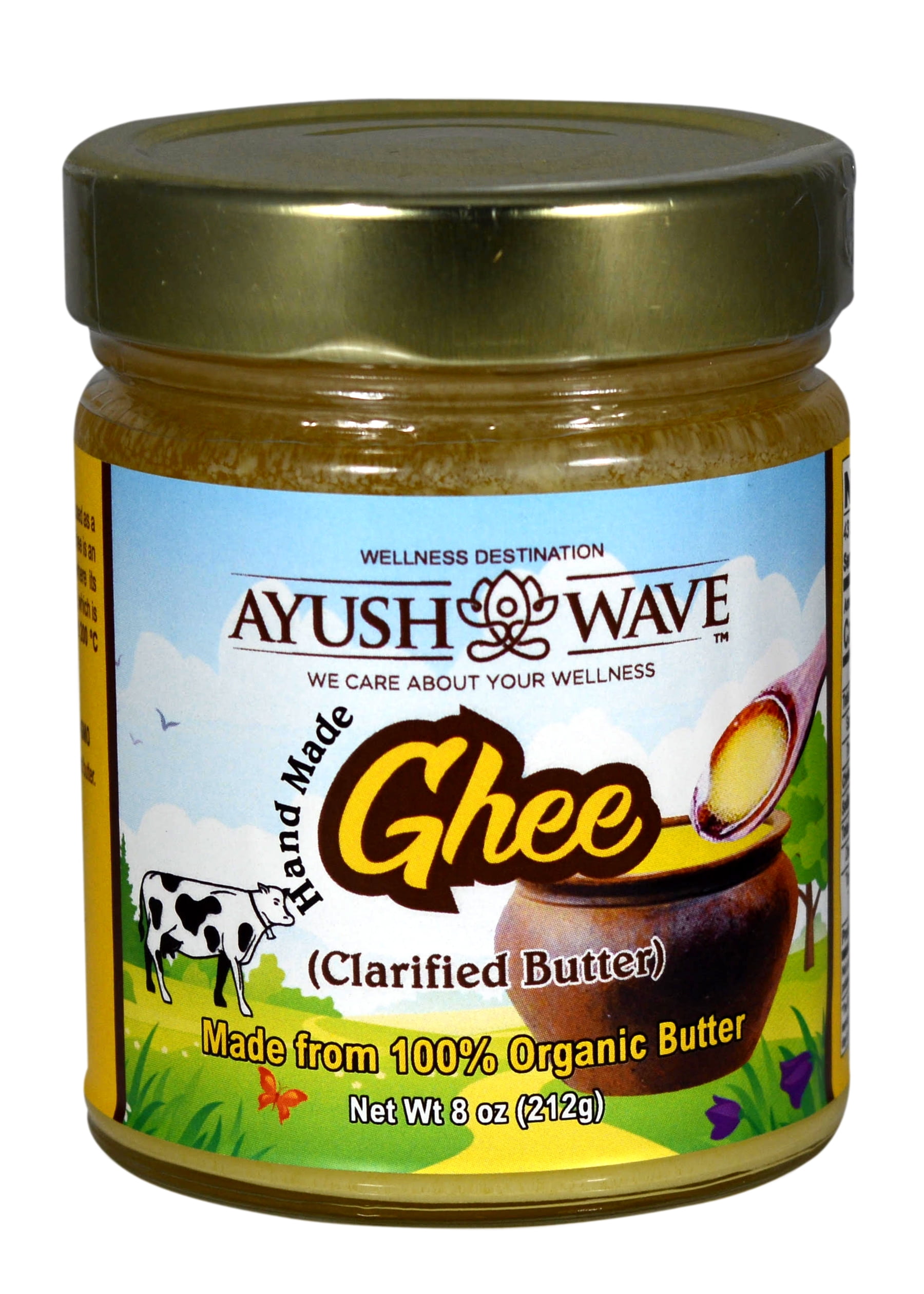 Organic Ghee Grass Fed NO GMO Gluten Free Organic Clarified