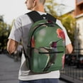 thumbnail image 6 of Honeii Humming Bird 1 Print School Backpack,Casual Lightweight Travel Rucksack Daypack,Backpacks for College High, 6 of 6