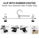 thumbnail image 4 of Pant Hangers Skirt Hangers with Clips 20 Pack Metal Trouser Clip Hangers for Space Saving Ultra Thin Rust Resistant Hangers for, 4 of 5