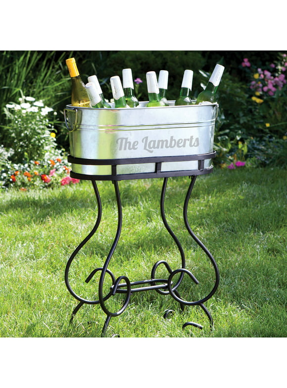 Personalized Beverage Tub with Stand