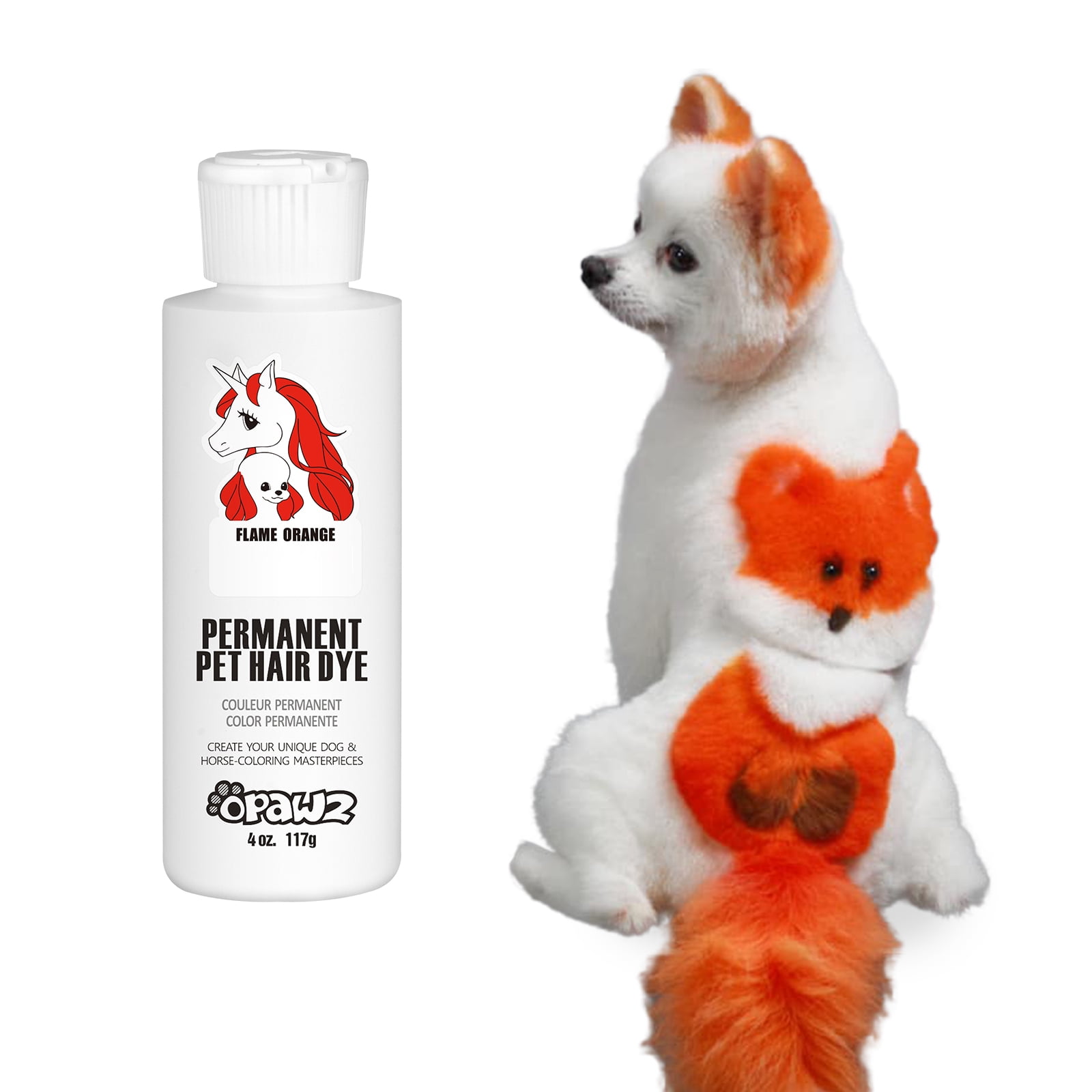 OPAWZ Permanent Dog Hair Dye, Pet Hair Dye Safely Used by Grooming