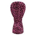 thumbnail image 2 of Yuyamidu Pink Leopard Print Golf Club Head Covers Fashion Driver Headcover Fairway Wood Head Cover Hybrid Headcover, Waterproof PU Leather Golf Head Covers, 2 of 7