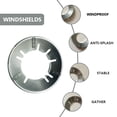 thumbnail image 2 of OUNONA Windproof Gas Stove Rack Stand Metal Gather Fire for Cooks 1Set, 2 of 8