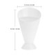 thumbnail image 2 of 3pcs Salad Cup French Fry Cone Dipping Cups Bowls French Fry Holder for Home Restaurant Hotel (White), 2 of 3