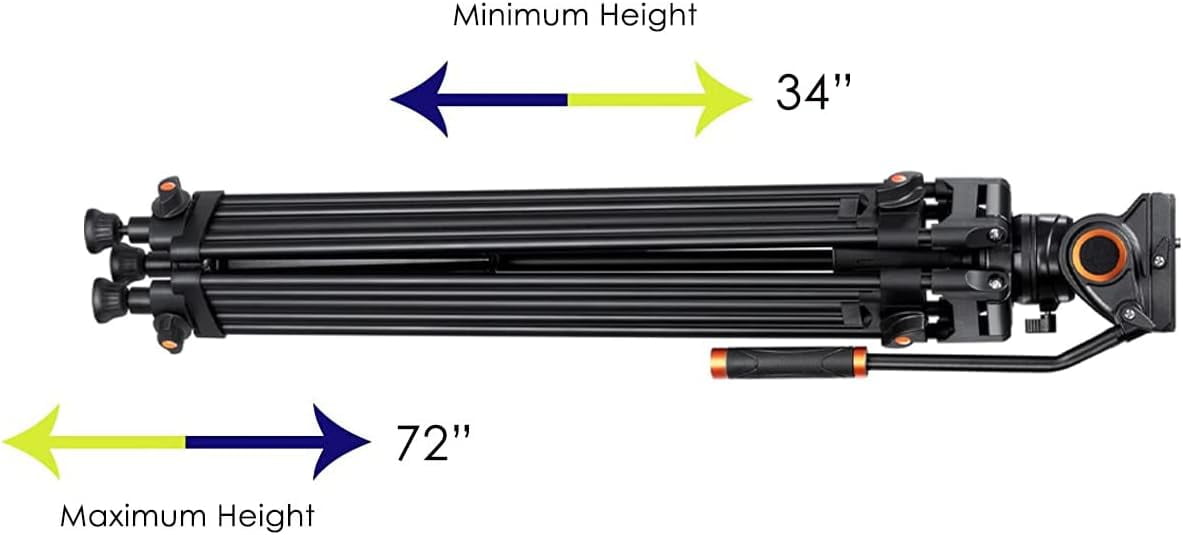Professional Quad Tube Aluminium 72" Tripod For Canon Zoom Telephoto EF 100-400mm f/4.5-5.6L IS USM