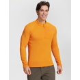 thumbnail image 2 of Grid Fleece Pullover Men Pioneer Camp 1/4 Zip Lightweight Warm, 2 of 6