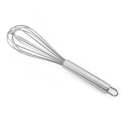 

1pc Stainless Steel Egg Beater Handheld Butter Cream Whisk Mixer Kitchen Tools 10 Inches