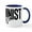 White/Navy Inside, variant on CafePress - Feminist AF Mug - 11 oz Ceramic Mug - Novelty Coffee Tea Cup