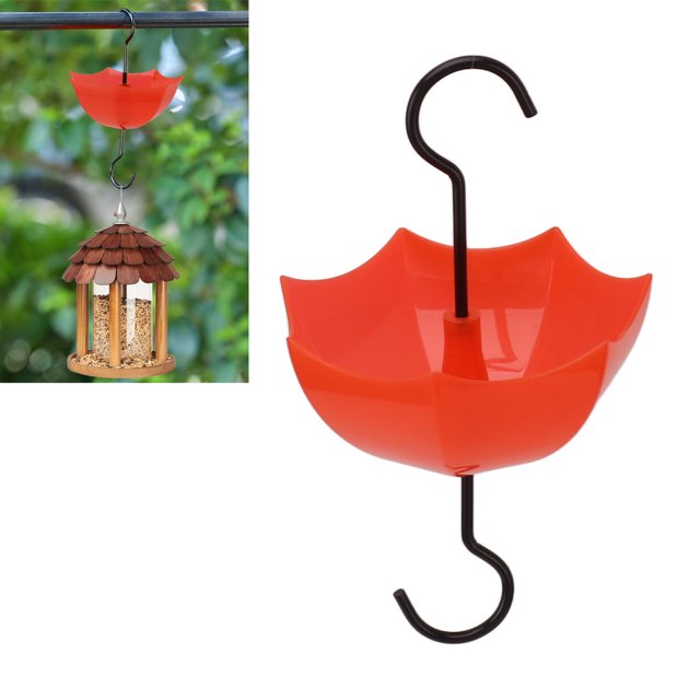 Moat For Hummingbird Feeders, Large Capacity Red Hummingbird Feeder Guard Keeps Ants Away From Feeder, Umbrella Hummingbird Feeder Accessory With Hooks