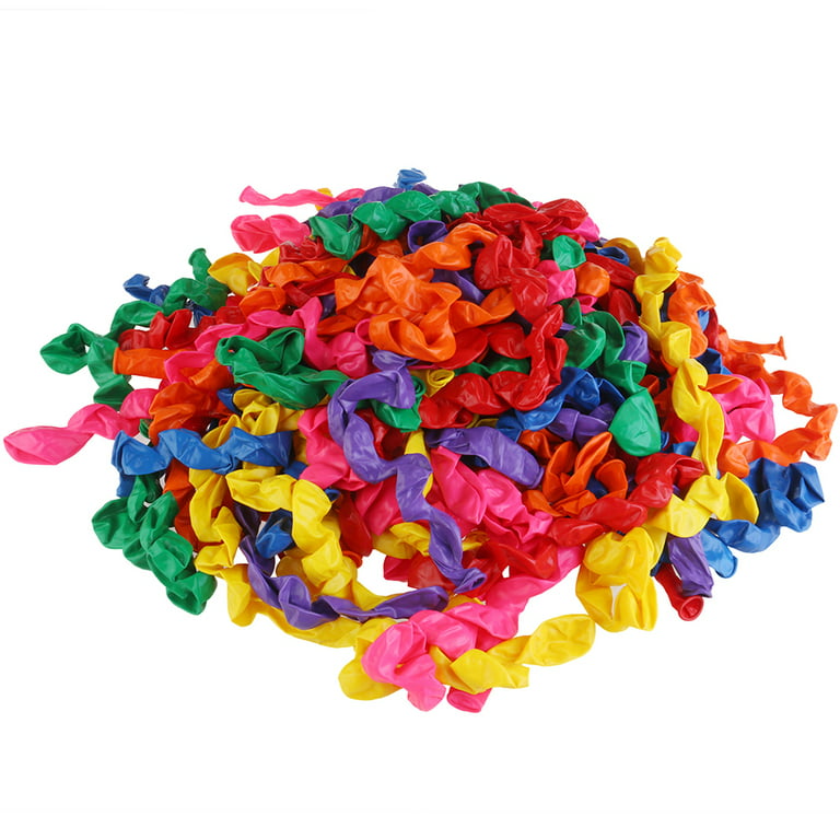 Tinksky 100pcs 1.5g Latex Spiral Balloons Colorful Twisted Balloon