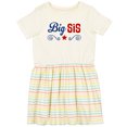 thumbnail image 3 of Inktastic Big Sis Patriotic Sister Girls Toddler Dress, 3 of 5