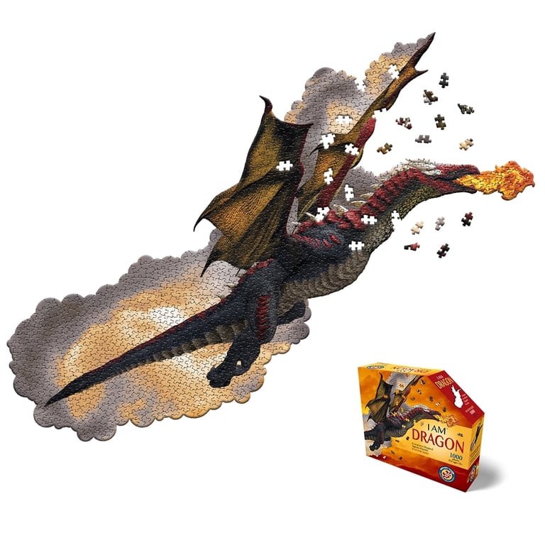 Madd Capp: I Am Dragon - 1000 Piece Dragon Shaped Jigsaw Puzzle