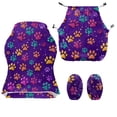 thumbnail image 2 of Jiueut Dog Paw Print Gaming Chair Cover with Armrest Cover, Stretch Desk Chair Covers Removable Computer Chair Slipcovers Washable Furniture Protector, 2 of 7