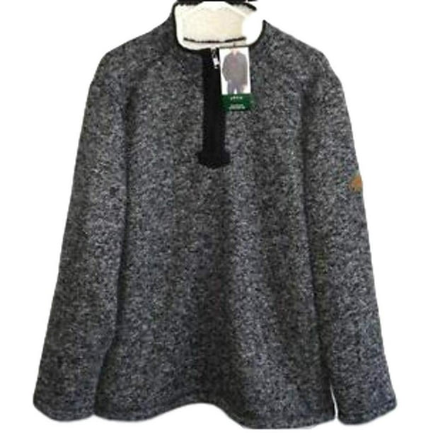 Orvis Orvis Brighton Quarter Zipper Sherpa Lined Jacket Black XLarge