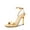 GOLD-PAT, variant on Women’s High Stilettos Open Square Toe Ankle Strap Heels Sexy Comfort Strappy Dress Shoes Wedding Bridal Pumps Sandals
