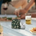 thumbnail image 5 of Yayeee Ashtray with Lid for Cigarette Smokeless Stainless Steel Home Ash Holder, Green Leaves, 5 of 7