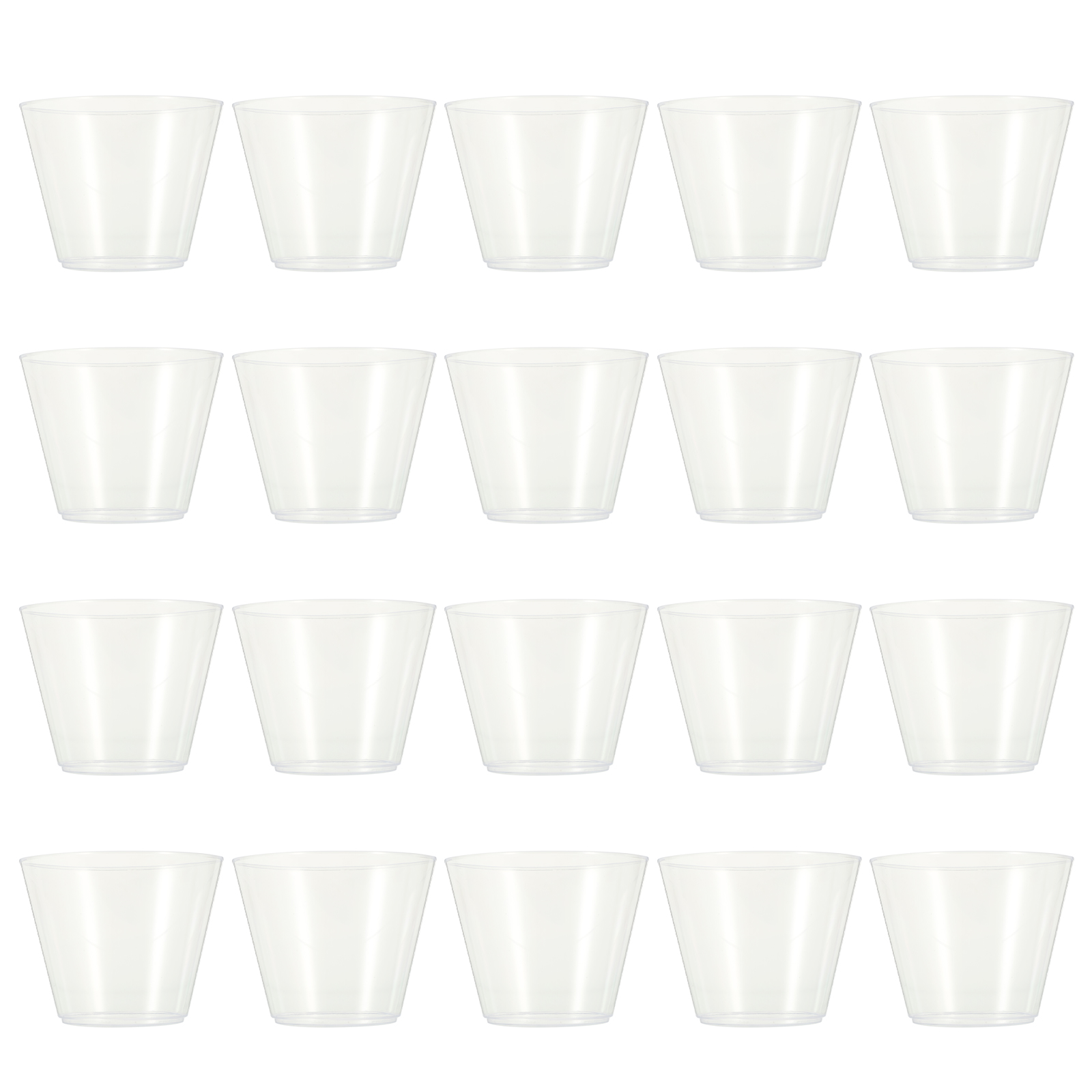 Cups Plastic Dessert Glasses Disposable Cup Clear Bowl Pudding Shot