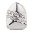 thumbnail image 1 of Single Teeth Grillz Cap Set Decorative Bottom Grill Rhinestone Top Teeth Grillz, 1 of 10