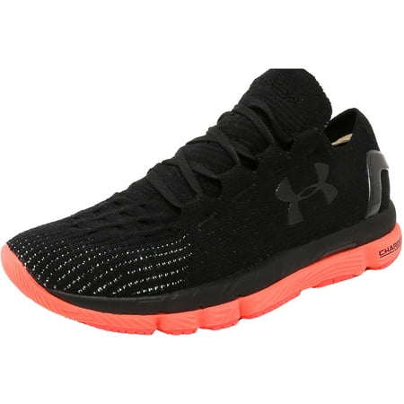 Under Armour Women's Speedform Slingshot Black / Marathon Red Ankle-High Running Shoe - (Best Women's Marathon Running Shoes)
