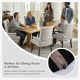 thumbnail image 6 of Lovableguy Mid Century Chenille Dining Chairs,Upholstered Tufted Kitchen Side Chairs with Armrests and Solid Wood Frame & Legs,for Dining, Kitchen & Living Room,Beige, 6 of 8