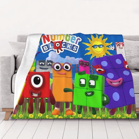Numberblocks Throw Blanket Kids Plush Blanket Ultra-Soft Micro Flannel Fleece Blanket for Bedding Sofa Travel 30"x40"