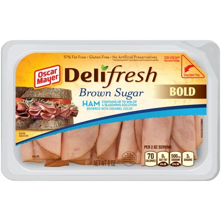 Oscar Mayer Deli Fresh Brown Sugar Ham 8 oz. Tub