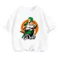 thumbnail image 3 of Camiseta de una pieza de Anime para adolescentes, camisetas de manga corta de verano, ropa para niños, camisetas de Luffy para niñas, camisetas de Sonic, 3 of 5
