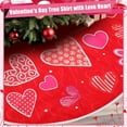 thumbnail image 5 of St. Patrick''s Day Tree Skirt Love Heart Clover Double Sided Print Mat Valentine Tree Skirt Decor Holiday Party Supplies Decoration, 5 of 6