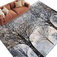 thumbnail image 2 of 6'x9' Area Rugs, Black Grey Forest Indoor Outdoor Area Rug for Living Room Bedroom, Vintage Watercolor Tree Tunk Washable Bathroom Rugs Kitchen Floor Carpet Mats Home Decor Aesthetic, 2 of 8