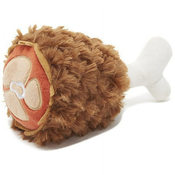 BARK Tavern Turkey Leg Squeaky Plush Dog Toy
