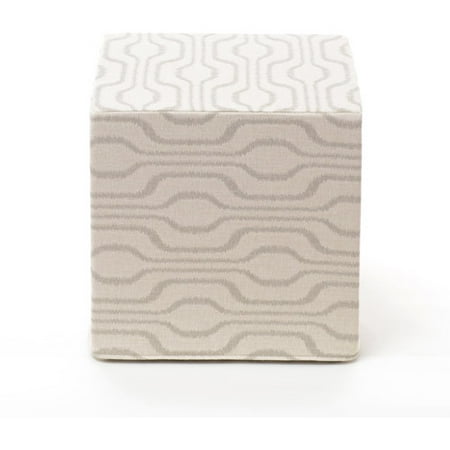 Softline Azure Ikat Cube Pouf