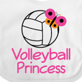 thumbnail image 4 of Inktastic Volleyball Butterfly Princess Girls Baby Bib, 4 of 4