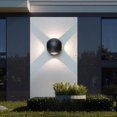 thumbnail image 4 of Aplique de pared LED 12W, interior y exterior, moderno pie circular negro, estanco IP65, blanco cálido 3000K (1 unidad), 4 of 4