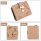 thumbnail image 4 of Cartera corta de piel para mujer, cartera con forma de hoja, tarjetero, monedero, monedero pequeño, cartera con cremallera y hebilla, 4 of 8