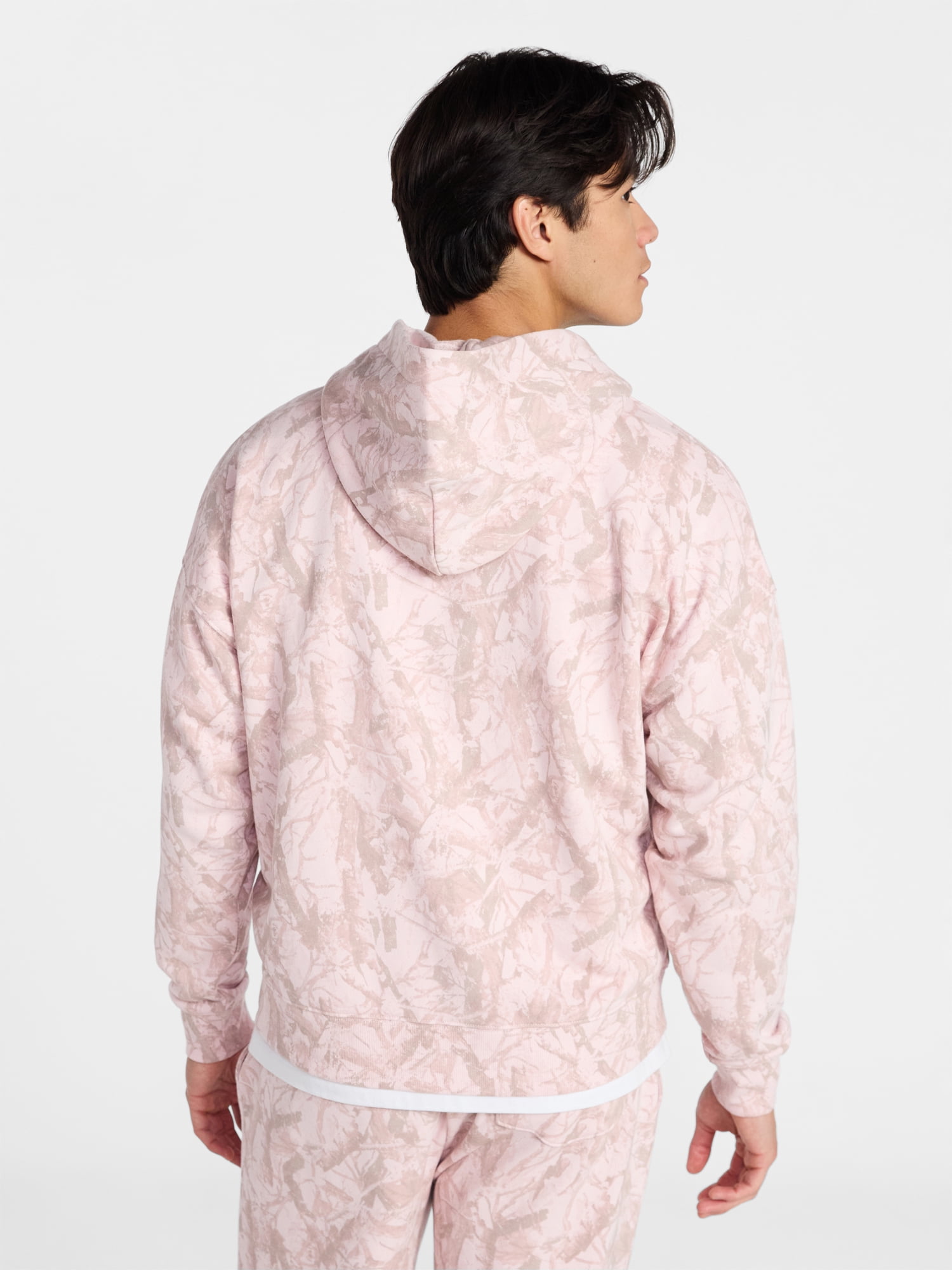 No Boundaries Zip Hoodie with Long Sleeves, Men's XS-4XLT
