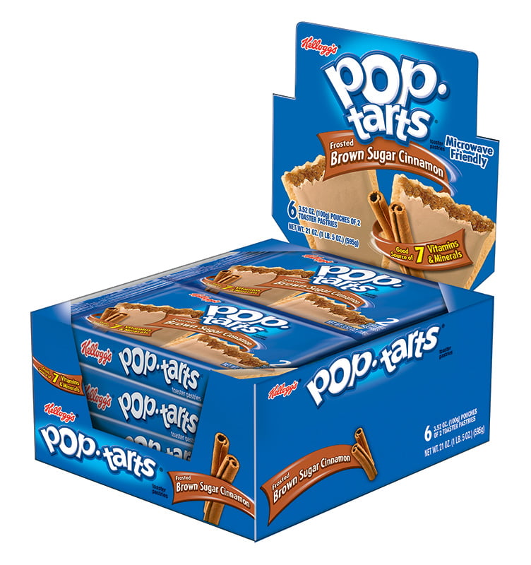 Kellogg S Pop Tarts Frosted Brown Sugar Cinnamon Toaster Pastries 21 Oz 12 Ct