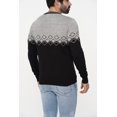 thumbnail image 3 of Men's Sweater Black & Grey, 3 of 5