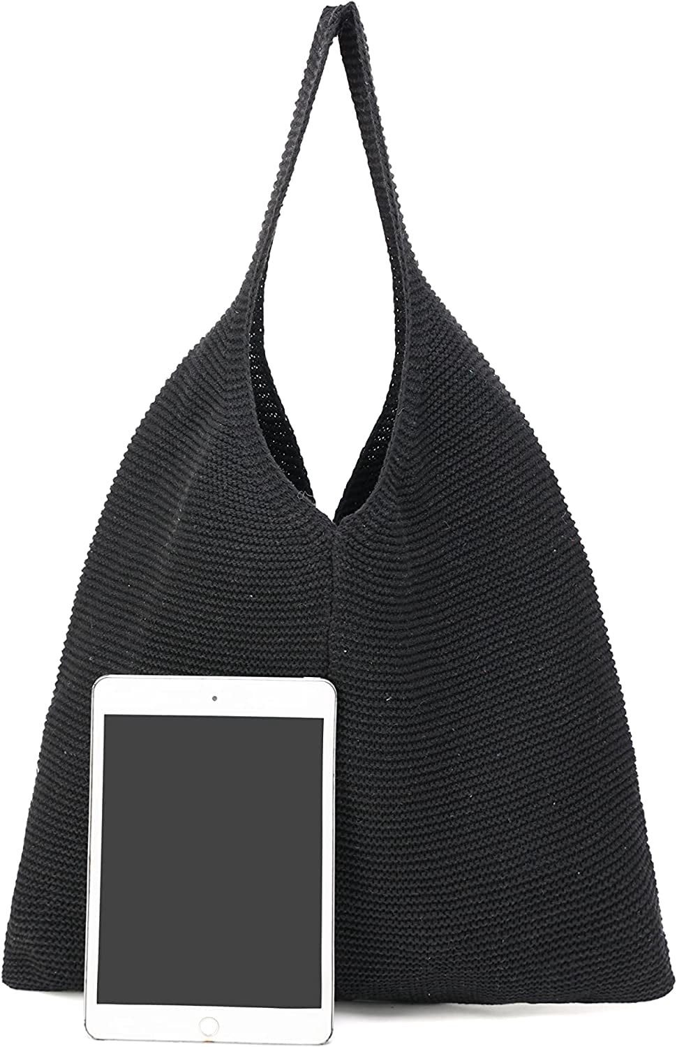 CoCopeaunts tote bag aesthetic Women's Shoulder Handbags Hand crocheted Bags large Shoulder Shopping Bag canvas tote cute