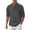 Grey, variant on Afdoent Shirt For Men Male Casual Slim Fit Stand Collar With Chest Pocket For Everyday Wear Vacation Summer Beach Shirts