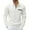 White, variant on gbyLJF Men's Long Sleeve Lapel Pullover Solid Color Golf Collar Top Casual Button-Down Pocket Blouse Sweatshirt for Men