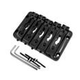 thumbnail image 1 of Milaget 5 String Bass Bridge Metal Replace Part Sturdy Repairing Fixed Saddle Bridge black, 1 of 9