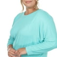 thumbnail image 5 of White Mark Women's Plus Size Banded Dolman Top, 5 of 6