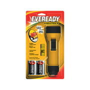 1PK Energizer 35 lumens Black/Yellow LED Flashlight D Battery